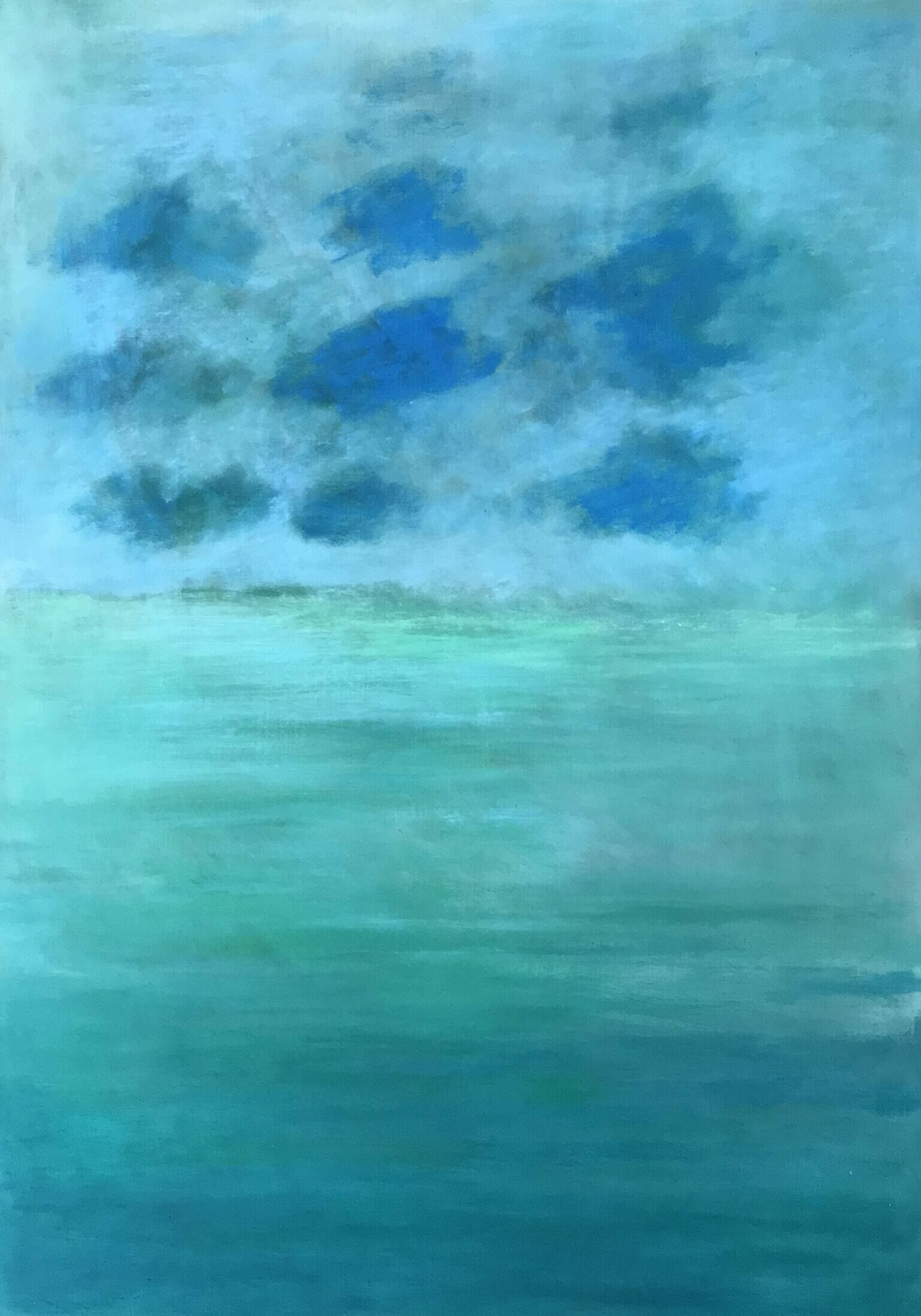 Hilde Keunen schilderij blauwe lucht - blue sky