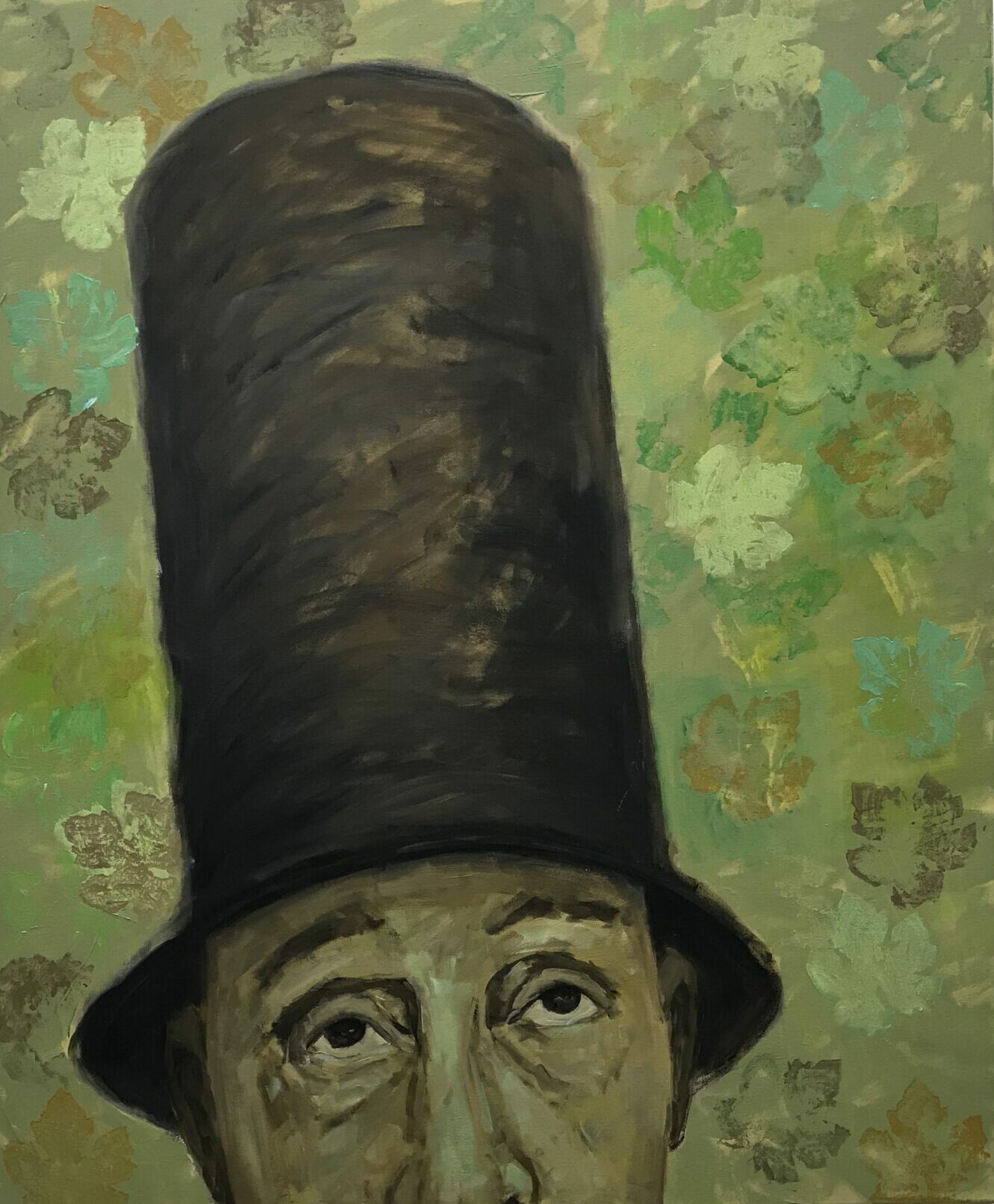 Hilde Keunen schilderij you can keep your hat on